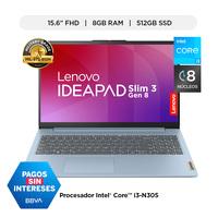 Laptop Lenovo IdeaPad Slim 3 15IAN8 15.6" FHD Intel Core i3-N305 8 GB 512 SSD Windows 11